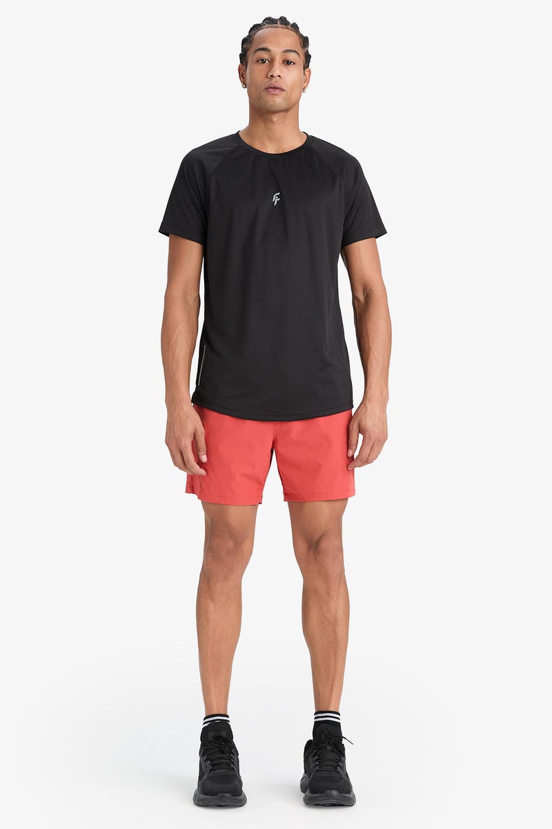 DeFacto Pink Man DeFactoFit Printed Flexible Textured Sports Swim Shorts Casual - Image 1